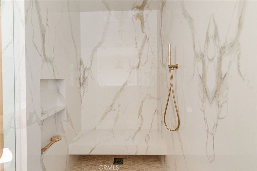 Bathroom, Glass Shower, Interior, Marble Walls