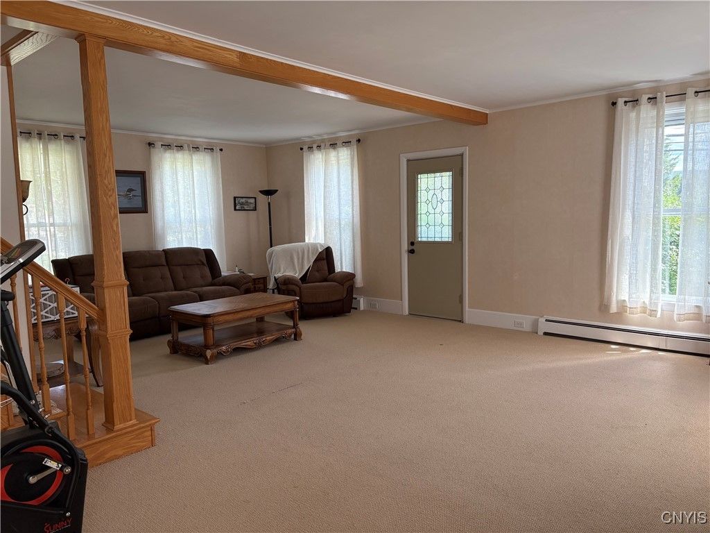 Interior, Living room, Wooden Beams