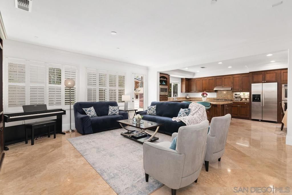 Interior, Kitchen, Living room, Piano, Recessed Lighting, Stainless Steel Appliances