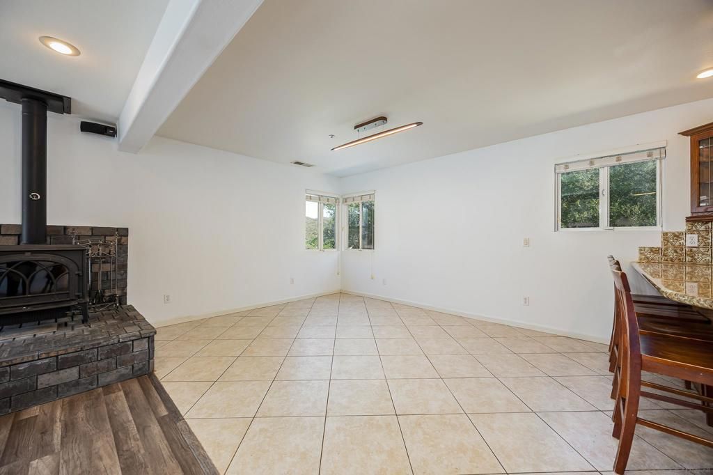 Empty room, Fireplace, Interior, Recessed Lighting