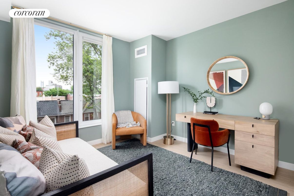 Bedroom, Home Office, Interior, Wood Texture Flooring