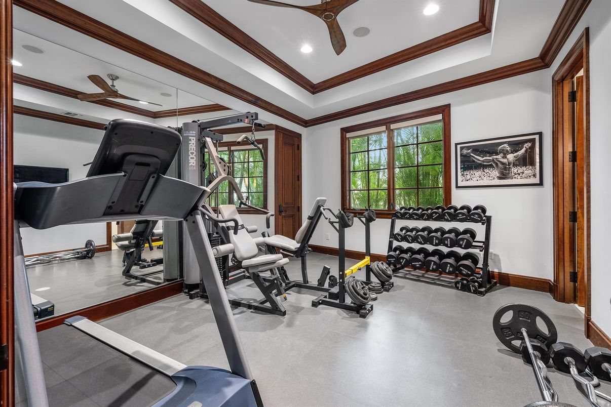 Fitness Equipment, Interior, Recessed Lighting