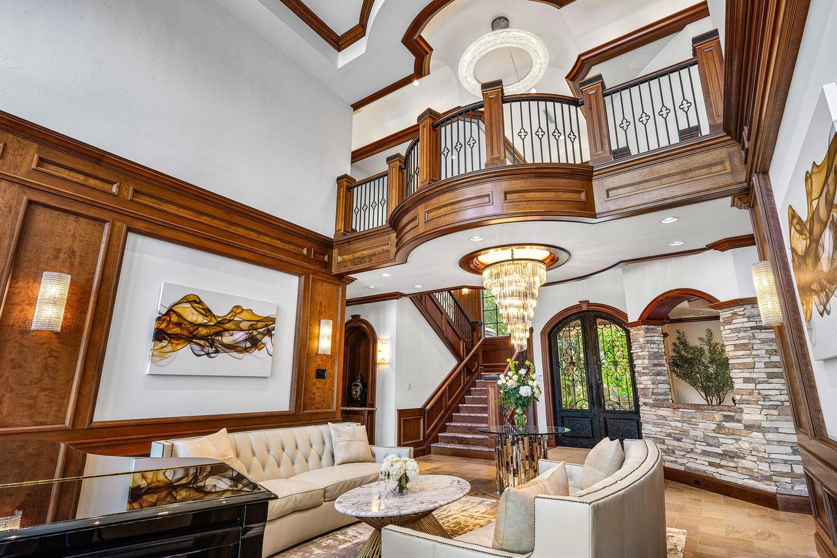 Chandelier, Interior, Living room, Recessed Lighting