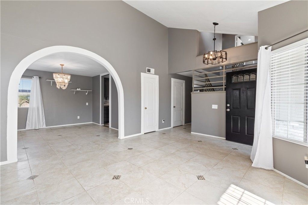 Chandelier, Empty room, Interior