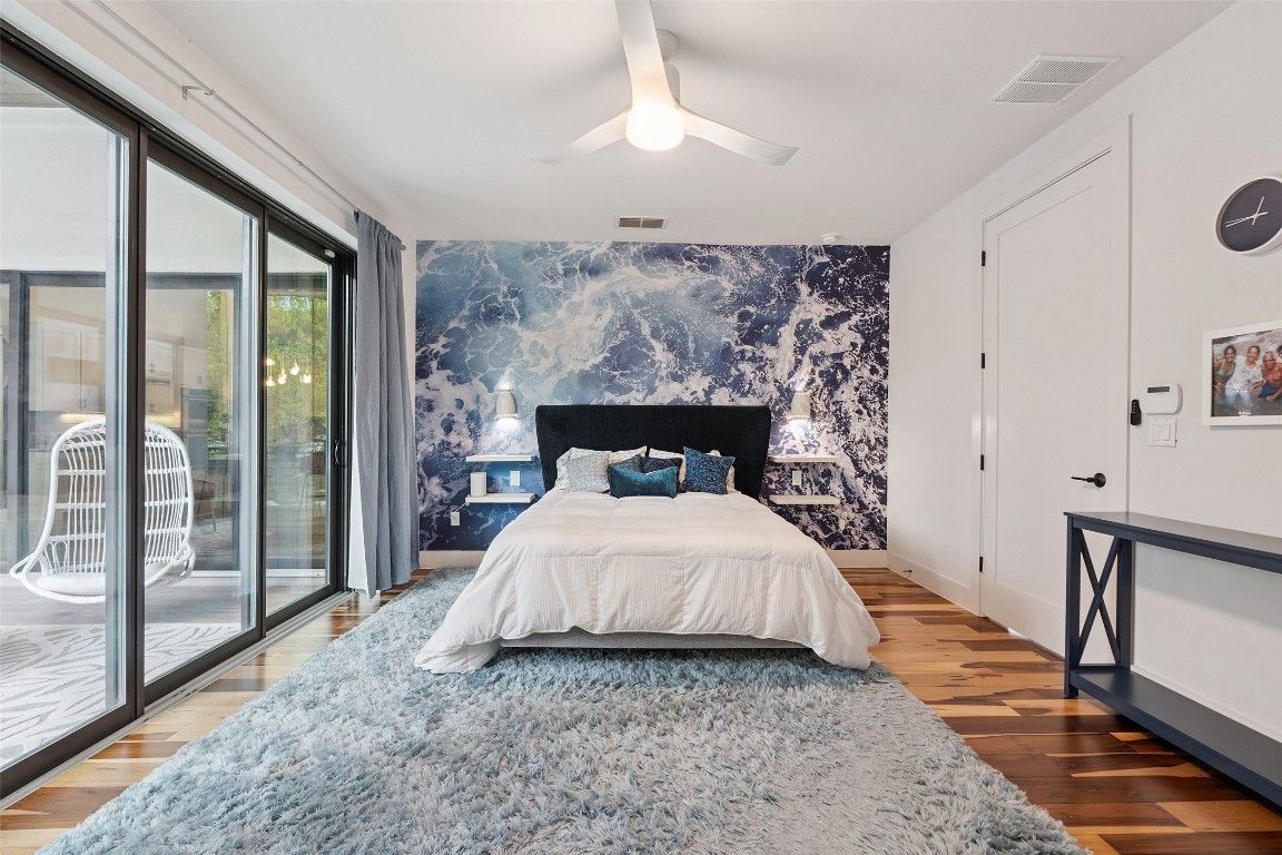 Bedroom, Interior, Wood Texture Flooring