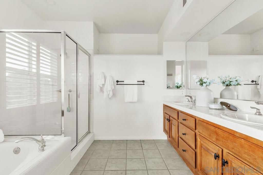 Bathroom, Dual Sink Vanities, Glass Shower, Interior