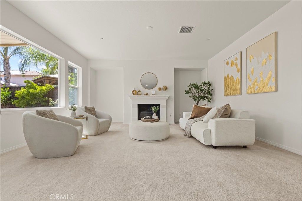 Fireplace, Interior, Living room, Recessed Lighting