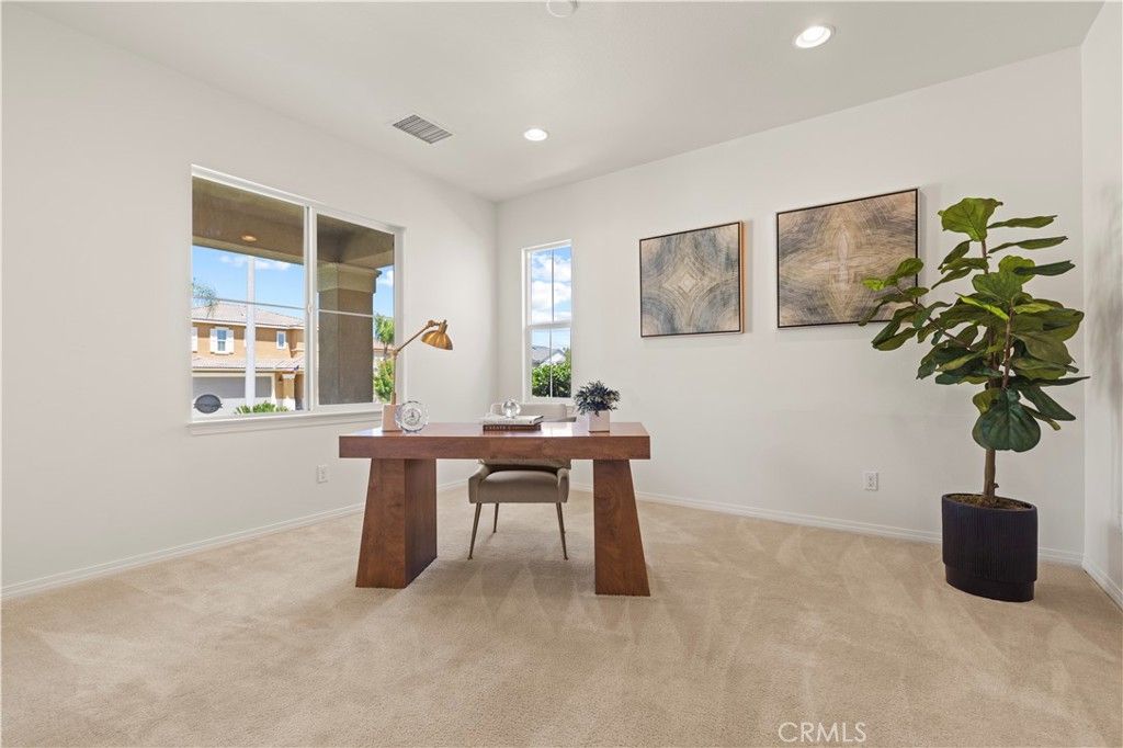 Home Office, Interior, Recessed Lighting