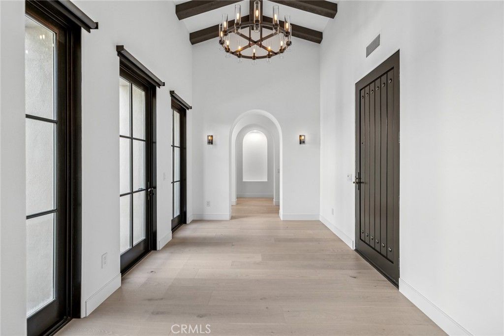 Chandelier, Interior, Wooden Beams, Wood Texture Flooring