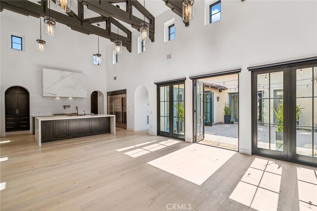 Interior, Pendant Lights, Wooden Beams, Wood Texture Flooring