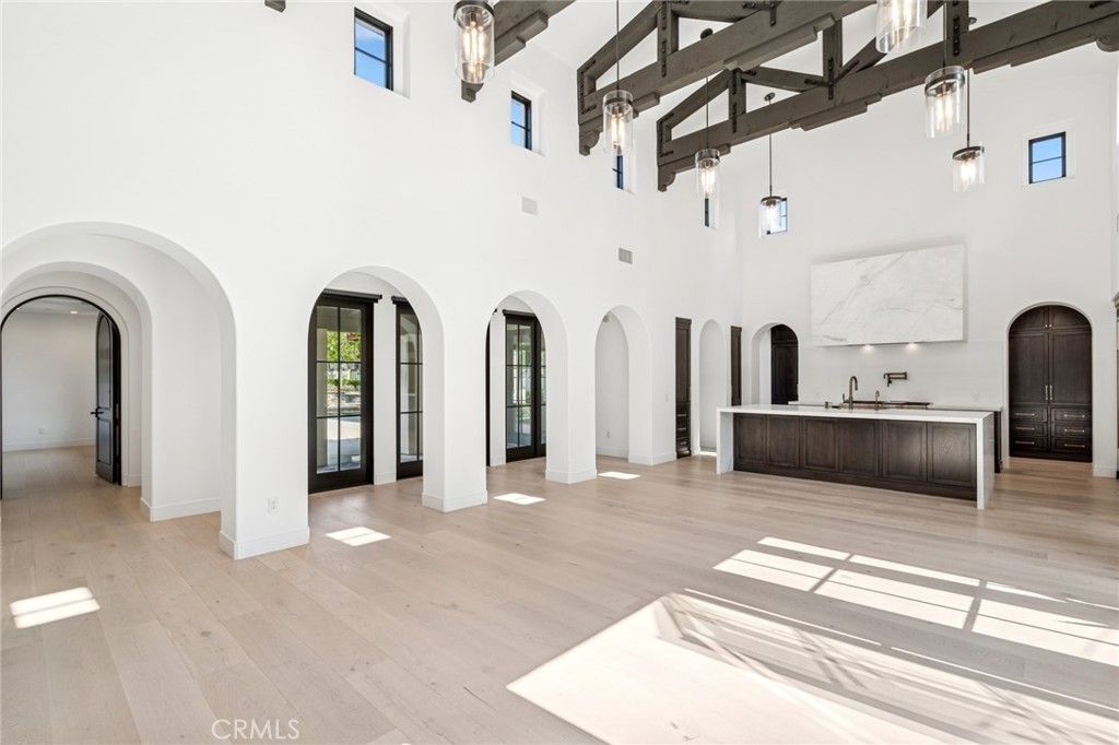 Interior, Pendant Lights, Wooden Beams, Wood Texture Flooring
