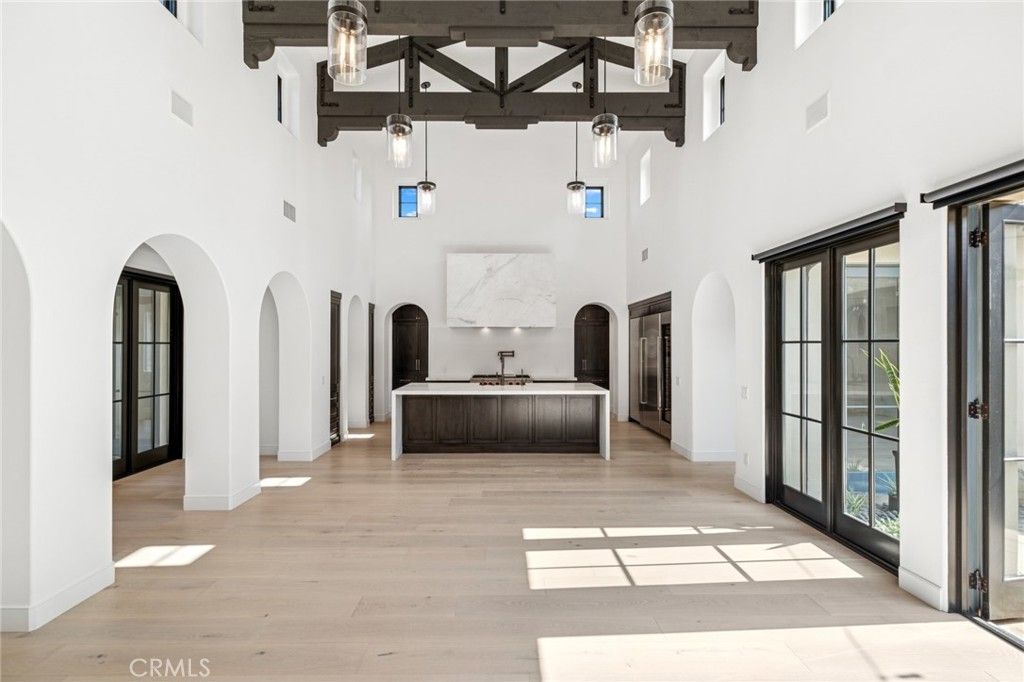 Interior, Pendant Lights, Wooden Beams, Wood Texture Flooring