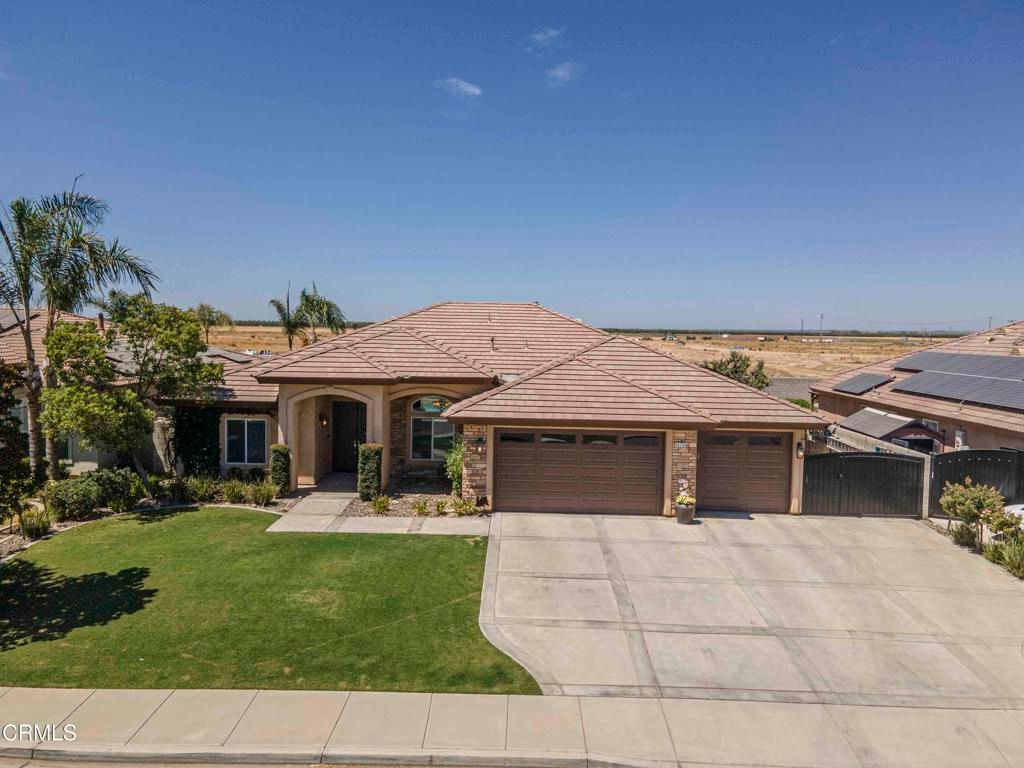 Attached, Backyard, Exterior, Facade, Solar Panels, Mediterranean