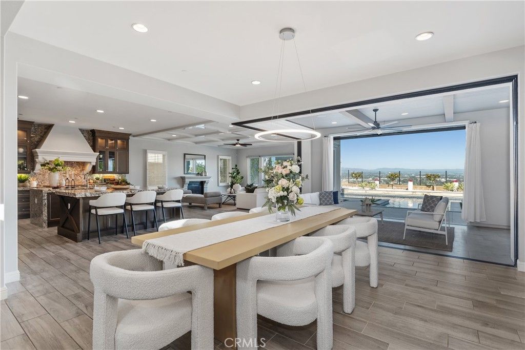 Dining room, Interior, Kitchen, Living room, Pendant Lights, Recessed Lighting, Water, Wood Texture Flooring