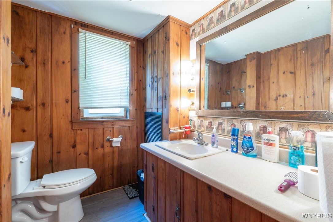 Bathroom, Interior, Wooden Walls
