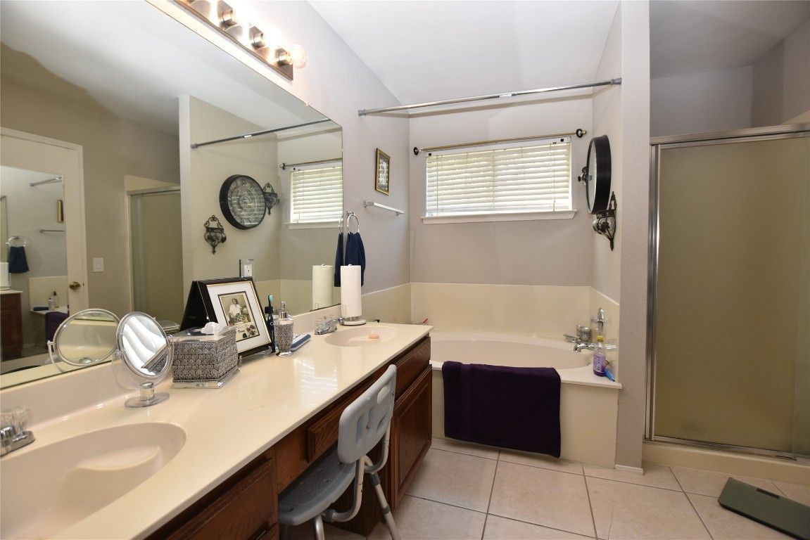 Bathroom, Dual Sink Vanities, Glass Shower, Interior