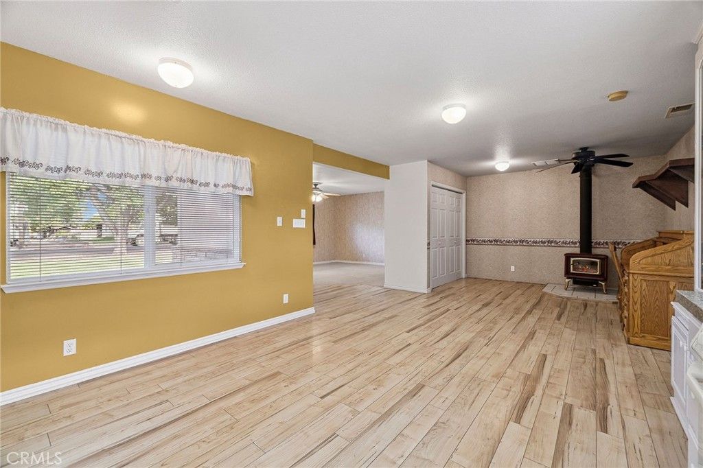 Empty room, Fireplace, Interior, Wood Texture Flooring