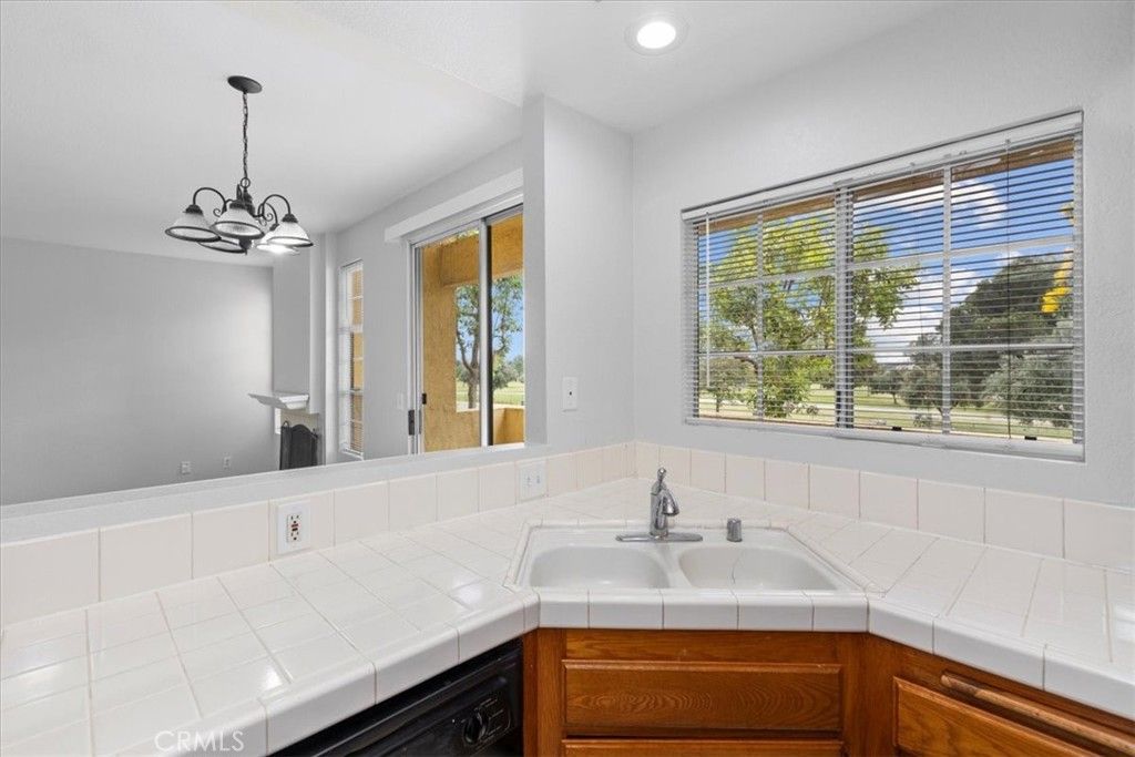 Bathroom, Chandelier, Interior, Recessed Lighting, Tile Countertops