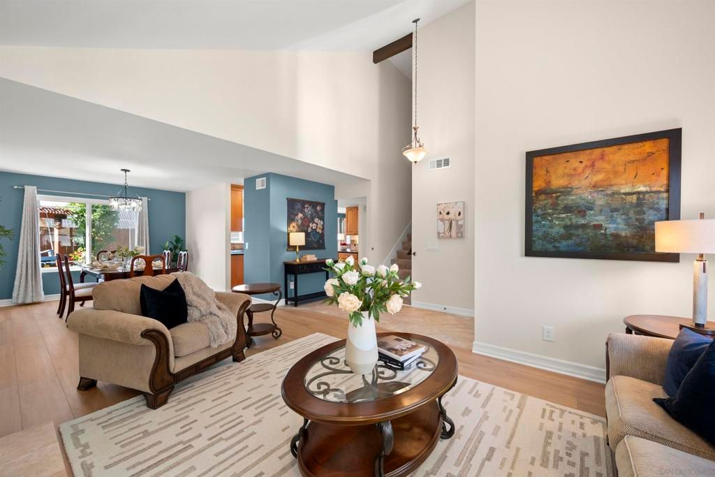 Dining room, Interior, Living room, Pendant Lights, Wood Texture Flooring