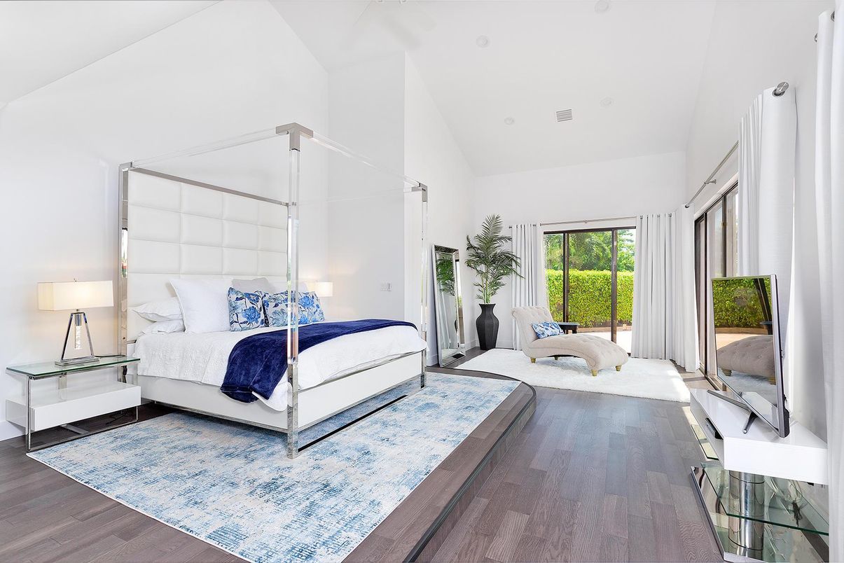 Bedroom, Interior, Wood Texture Flooring