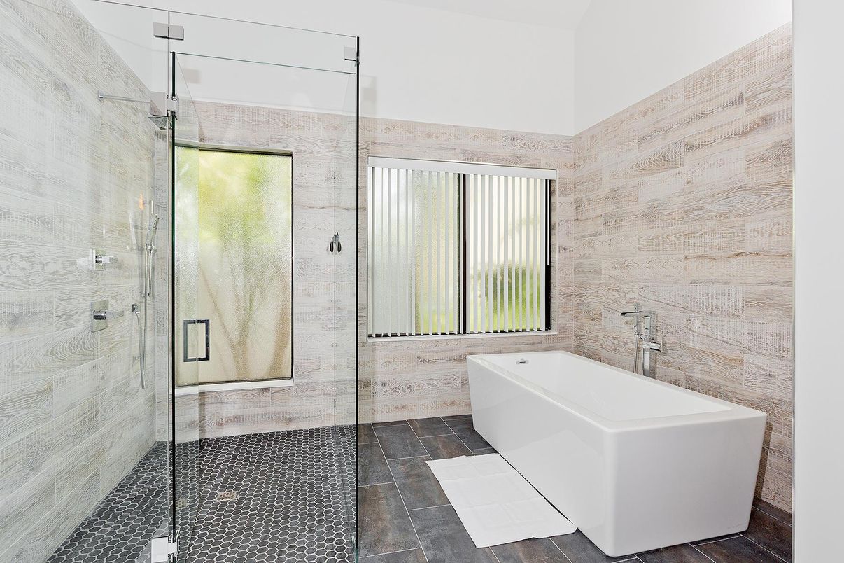 Bathroom, Free Standing Baths, Glass Shower, Interior