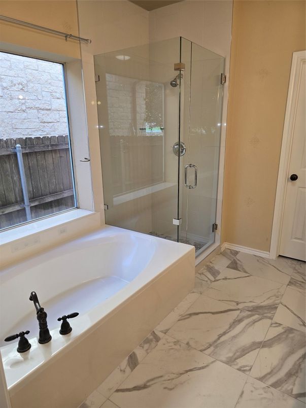 Bathroom, Glass Shower, Interior, Marble