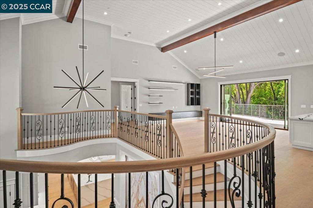 Interior, Recessed Lighting, Wooden Beams