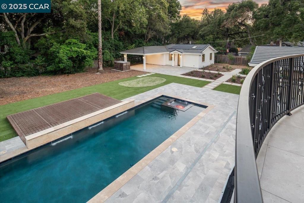 Exterior, Pool, Solar Panels