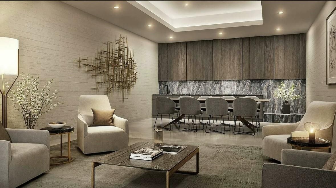Interior, Living room, Recessed Lighting
