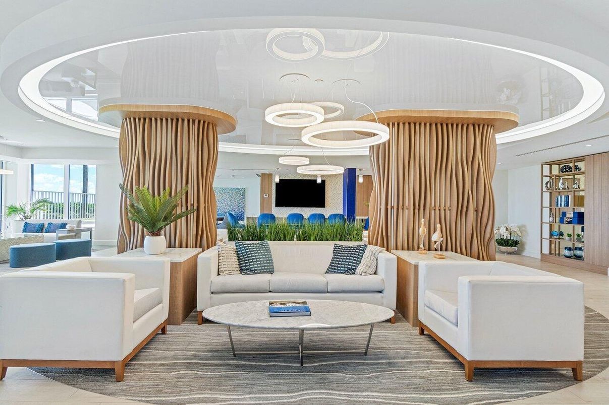 Interior, Living room, Pendant Lights, Wood Texture Flooring