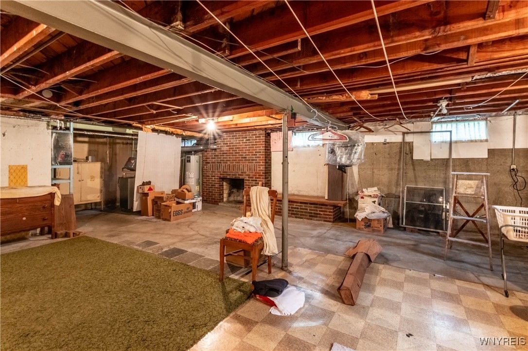 Fireplace, Interior, Stone Walls, Wooden Beams
