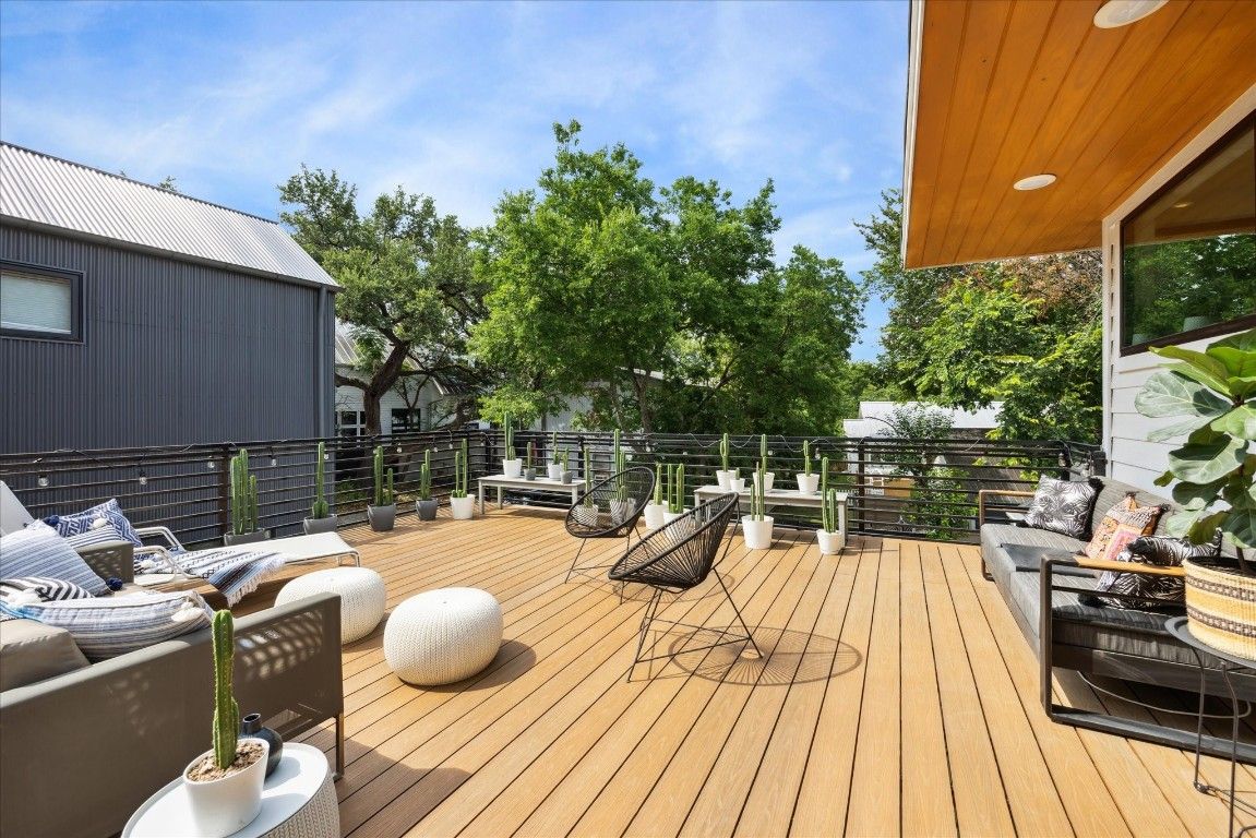 Exterior, Wood Texture Flooring
