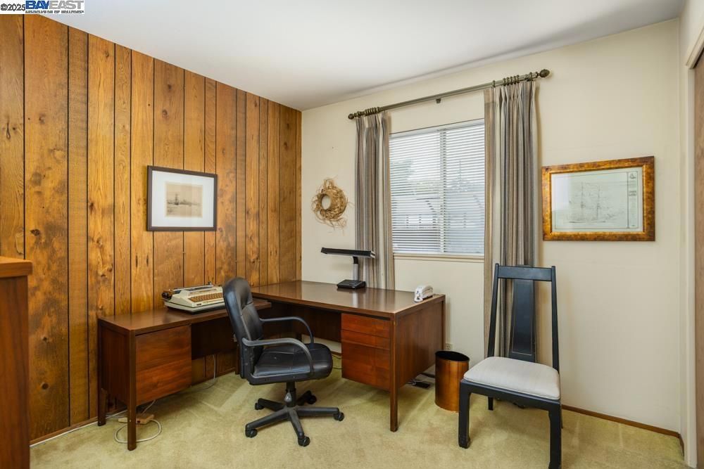 Home Office, Interior, Wooden Walls
