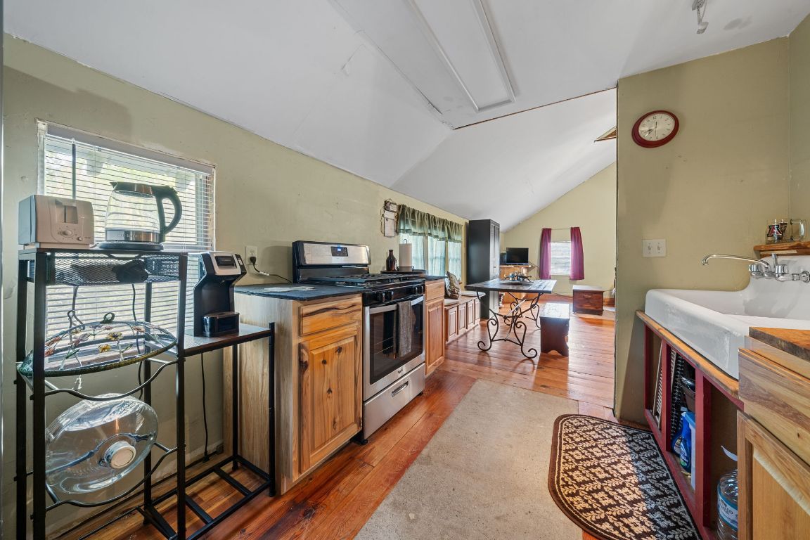 Interior, Kitchen, Wood Texture Flooring