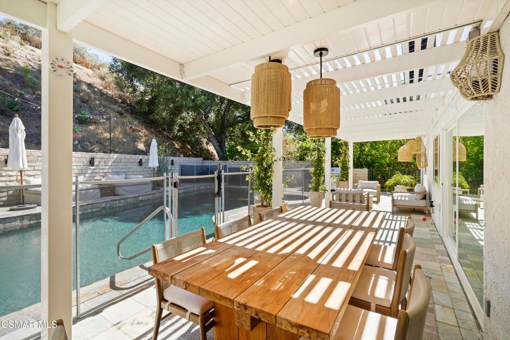 Exterior, Fireplace, Pool