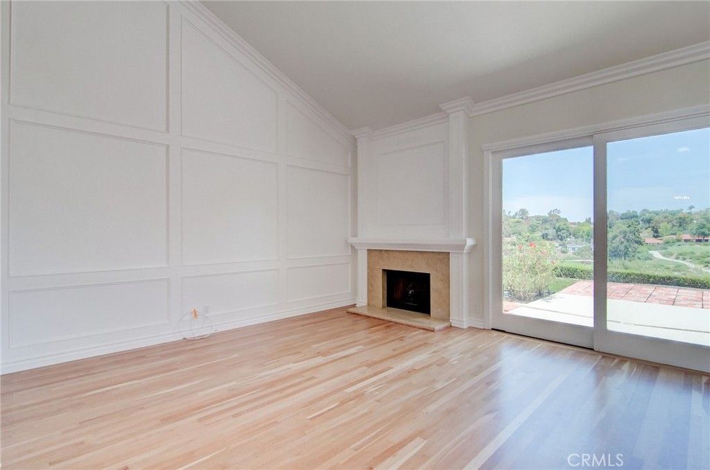 Empty room, Fireplace, Interior, Wood Texture Flooring