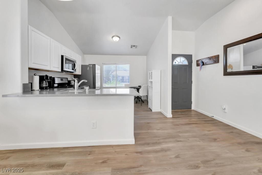Interior, Kitchen, Wood Texture Flooring