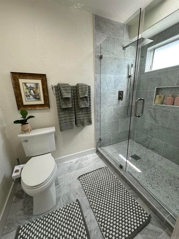 Bathroom, Glass Shower, Interior, Marble, Marble Walls