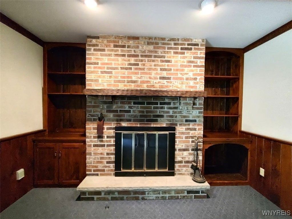 Fireplace, Interior, Stone Walls