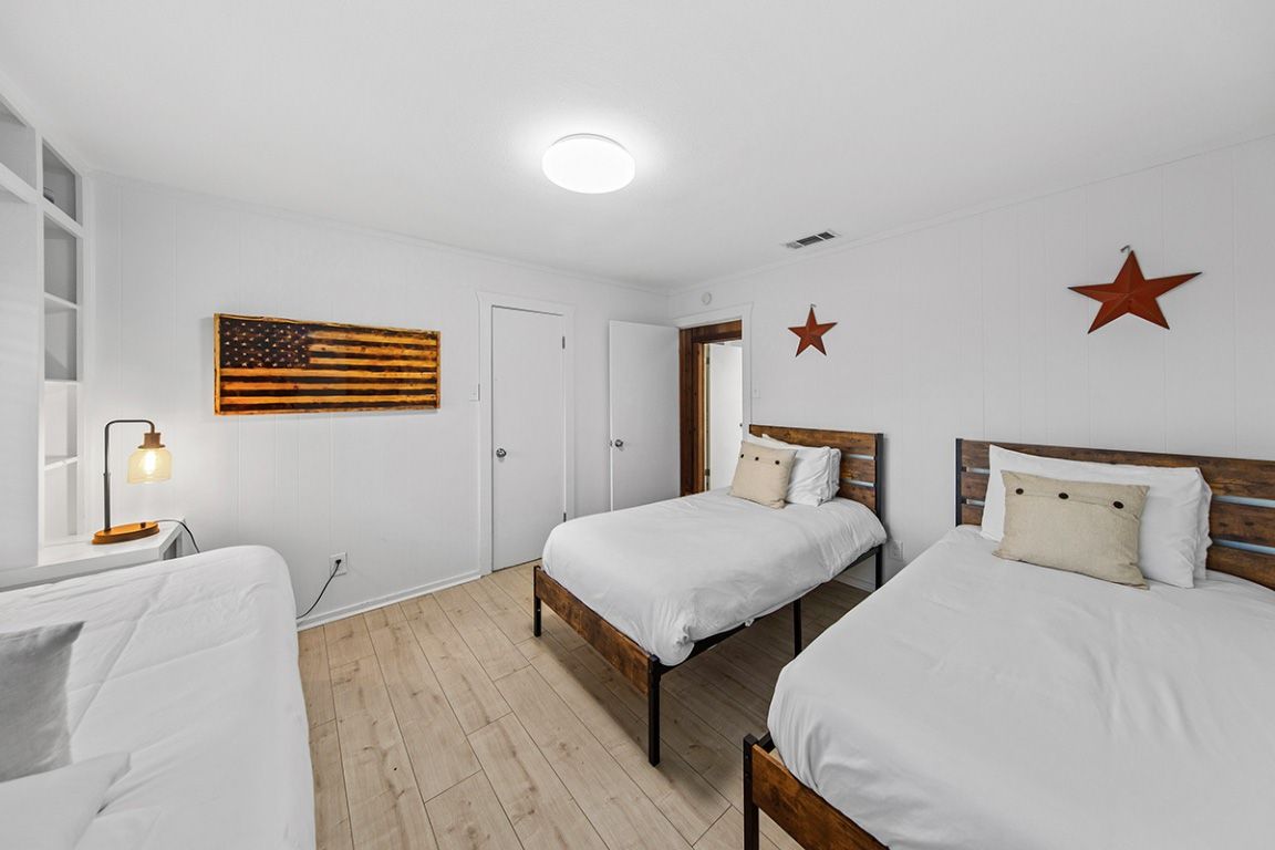 Bedroom, Interior, Wood Texture Flooring