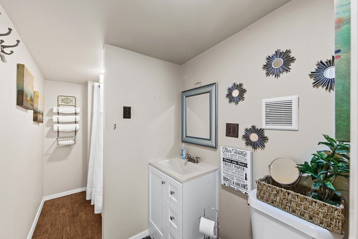 Bathroom, Interior, Wood Texture Flooring