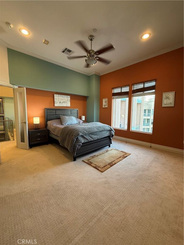 Bedroom, Interior, Recessed Lighting