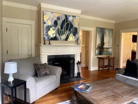 Fireplace, Interior, Living room, Wood Texture Flooring