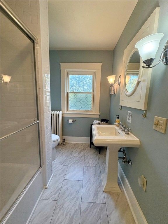 Bathroom, Glass Shower, Interior, Marble
