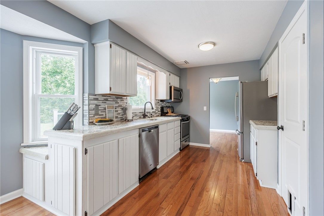 Interior, Kitchen, Wood Texture Flooring