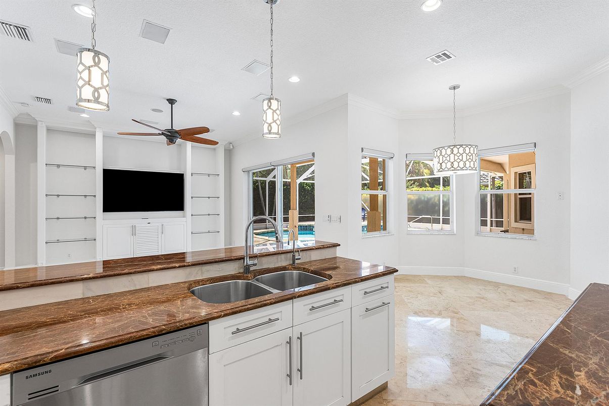 Interior, Kitchen, Pendant Lights, Recessed Lighting