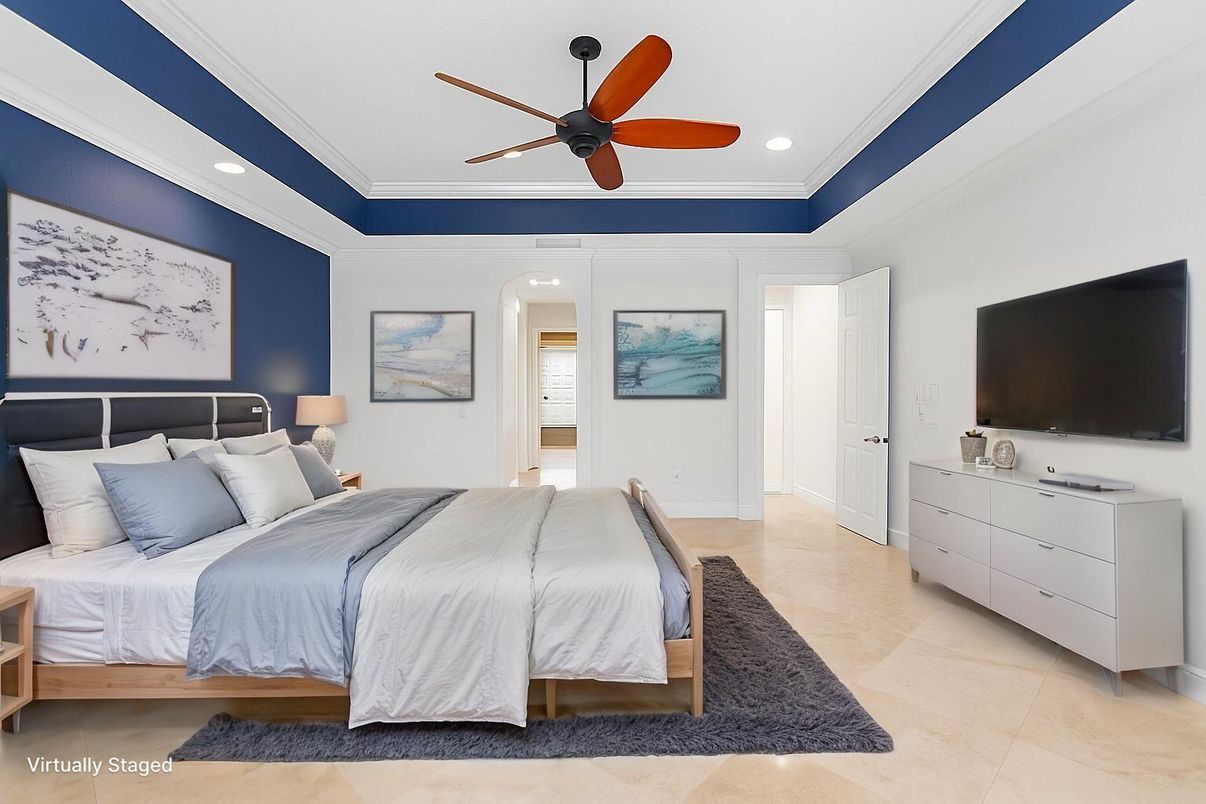 Bedroom, Interior, Recessed Lighting