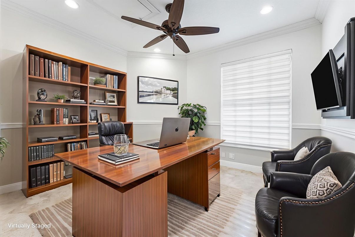 Home Office, Interior, Recessed Lighting