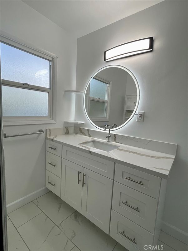 Bathroom, Dual Sink Vanities, Interior, Marble