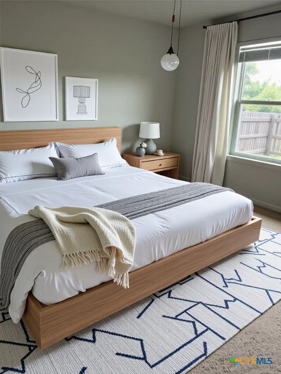 Bedroom, Interior, Pendant Lights